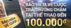 BẢO HIỂM VÉ CƯỢC TRẢ THƯỞNG CHẬM TẠI THỂ THAO W88 ĐẾN 100 VND